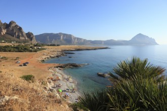 The Gulf of Cofano in the province of Trapani, Sicily, Italy, Europe