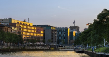 The ARD capital city office on the banks of the Spree in Berlin's government district, Berlin,