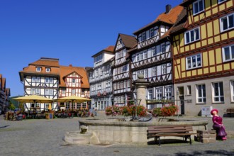 Market square, Allendorf district, Bad Sooden-Allendorf, Werratal, Werra-Meißner district, Hesse,