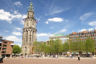 Martinitoren, Martiniturm, church tower of the Martinikerk, Groningen, Netherlands