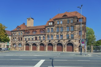 Fire station in Königstraße in Fürth, Bavaria, Germany, Europe