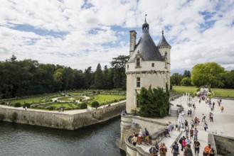 Chenonceau Castle, Château de Chenonceau, Department Indre-et-Loire, Centre-Val de Loire region,