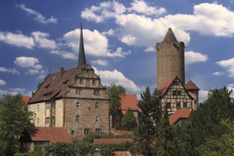 Hinterburg and Hinterturm, Schlitz, small town in the east of the Vogelsberg district in central