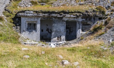 Ruins from the First World War, Carnic Main Ridge, Carnic Alps, Carinthia, Austria, Europe