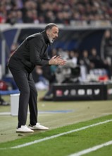 Coach Pellegrino Matarazzo TSG 1899 Hoffenheim on the sidelines, gesture, clapping his hands in