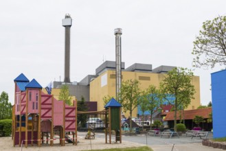 Wunderland Kalkar, amusement park, former nuclear power plant, Kalkar, Lower Rhine, North