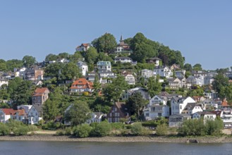 Houses, hill, Süllberg, Blankenese, Hamburg, Germany, Europe