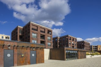 New development area Hafen City, on the site of the old neustädter Elbhafen harbour, Wohnungsbau