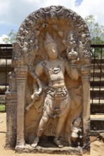 Oldest figure in the holy city of Anuradhapura, North Central Province, Sri Lanka, Asia