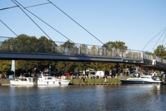 Nessebrücke, sight, Leer, East Frisia, Lower Saxony, Germany, Europe