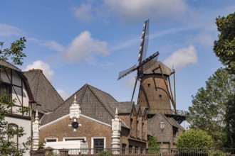 The town windmill in Kalkar, Lower Rhine, North Rhine-Westphalia, Germany, Europe