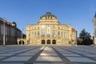 Opera House on Theatre Square Chemnitz, Saxony, Germany, Europe