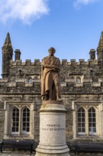 Statue of Francis, Duke of Bedford in front of the Town Hall in Tavistock, Devon, England, Great