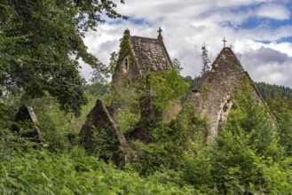 Ruins of St Mary's Church in the Wye Valley, Tintern, Wales, Great Britain