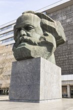 Karl Marx Monument, Chemnitz, Saxony, Germany, Europe