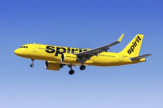 An Airbus A320neo aircraft of Spirit Airlines with the registration number N916NK at Las Vegas