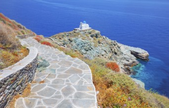 Seven Martyrs Church, Kastro, Sifnos Island, Cyclades Islands, Greece, Europe