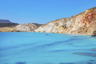 Fyriplaka beach, Milos Island, Cyclades Islands, Greece, Europe