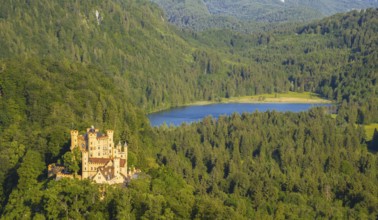 Hohenschwangau Castle, Schwansee, Schwangau, Ostallgaeu, Allgaeu, Swabia, Bavaria, Germany, Europe