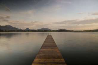 Hopfensee, near Fuessen, Ostallgaeu, Bavaria, Germany, Europe