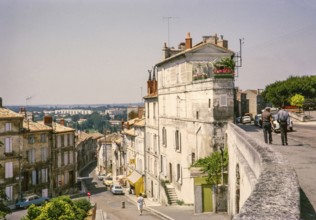 Historic buildings in the town of Angouleme, Charente department, France 1964