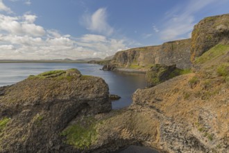 Rocky coast at Raudanes, North Iceland