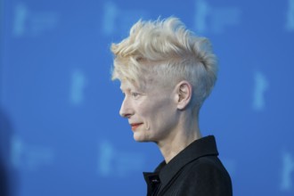 Tilda Swinton at the Photocall for the Honorary Golden Bear during the 75th Berlinale at the