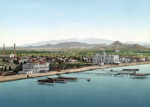 General view of Phalere, Phalerum or Phaleron, Greece, 1890, Historic, digitally restored