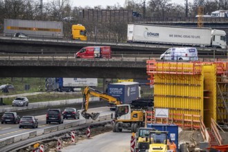 Duisburg-Kaiserberg motorway junction, complete reconstruction and new construction of the A3 and