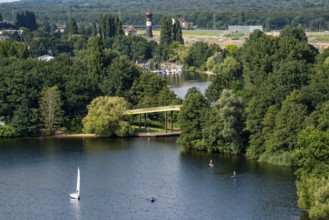 The Sechs-Seen-Platte, a local recreation area in the south of Duisburg, near the Wedau district, 6