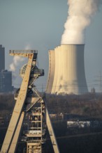 UNIPER coal-fired power plant Gelsenkirchen-Scholven, power plant units and cooling towers,