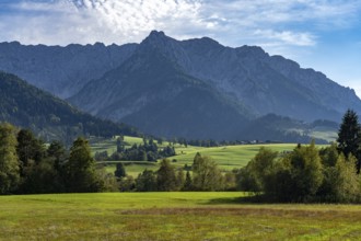 Mountain landscape in Walchsee, Tyrol, Austria, Europe