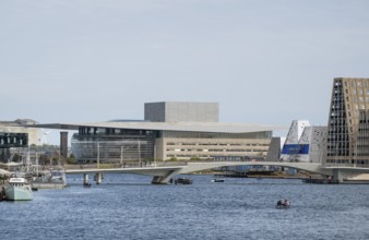 Inderhavnen or inner harbour, Inderhavnsbrücke, Opera, Christianshavn, Copenhagen, Denmark, Europe