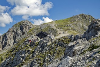 View of the Hafelekar of the Innsbruck North Chain of the Alps, Alpine landscape, Innsbruck, Tyrol,