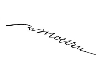 Signature, handwriting of Count Moltke, historical, digital reproduction of an original from the