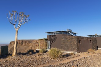 Chalet with suite at Fish River Lodge in the Stone Desert on the edge of the Fish River Canyon,