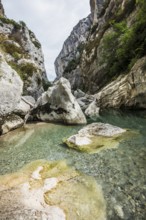 Verdon Gorge, Gorges du Verdon, Verdon Regional nature park Park, Provence,