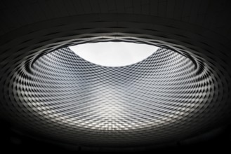 Modern architecture, new Basel Exhibition Centre building, architects Herzog and de Meuron, Basel,