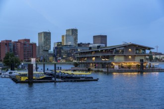 The Floating Office Rotterdam, is considered the world's largest floating office building, jetty