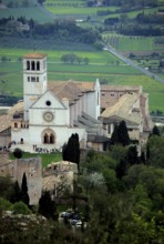 The church of Santa Maria Maggiore, baptistery of St Francis of Assisi, Assisi, Umbria, Italy,