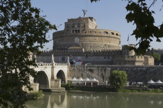 Engelsburg, Castel Sant'Angelo oder Mausoleo di Adriano, Rom, Italien / Mausoleum des Hadrian,