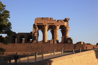 Kom Ombo Temple, part of the temple complex on the Nile, Africa, Upper Egypt, Egypt, Africa