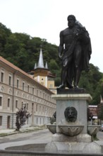 Banat, Spa, Hercules Spa, Baile Herculane, Hercules statue in the old town centre, Romania, Europe