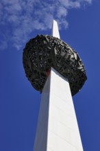 Bucharest, in the centre, a column at Piata Libetati in memory of the victims of the revolution,