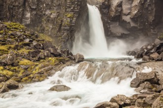 Folaldafoss Waterfall, Berufkordur, Eastfjords, East Region Austurland, Iceland, Europe