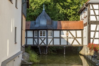 Bridge of Sighs, bridge on wooden piles, closed passage with roof and baroque pavilion,