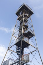 Observation tower on the Alberthöhe, Lichtenstein, Saxony, Germany, Europe