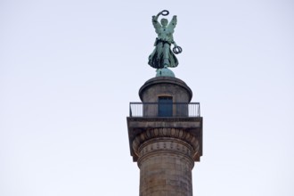 Waterloo Column with Victoria, Victory Column commemorating the Battle of Waterloo, Waterlooplatz,