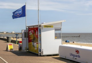 Lifeguards station on the Esplanade, Lowestoft, Suffolk, England, UK