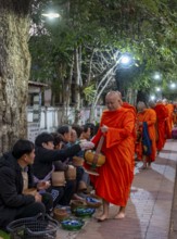 Morning Alms ceremony, Luang Prabang, Laos, Asia